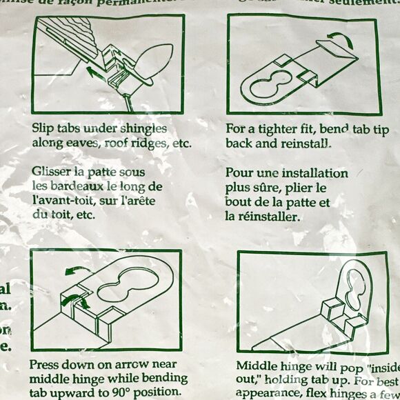 NEW In Bag 100 Lites Up Shingle Tabs Outdoor Christmas Lights Holder‎ C7 & C9 - Picture 4 of 4